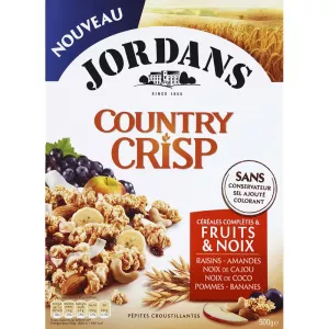 Cereal Country Crisp de Frutas y Nueces, 500g - JORDANS