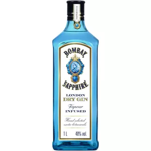 डिस्टिल्ड लंदन ड्राई जिन 40° 1L - BOMBAY SAPPHIRE