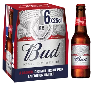 Светлое пиво, 6x25cl - BUD
