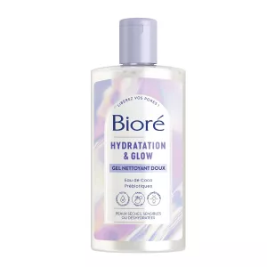 Gel Nettoyant Doux Hydratation Et Glow À L'Eau De Coco Prébiotiques 200ml - BIORE