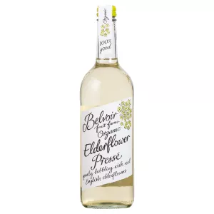 Boisson Pétillante Bio Fleur de Sureau, 75cl - BELVOIR FARM
