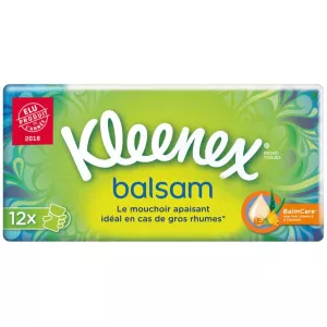 Mouchoirs balsam x12 étuis - KLEENEX