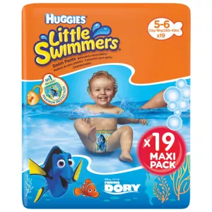 Couches bébé piscine T5-6 X19 - HUGGIES