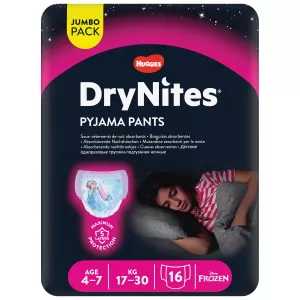 Drynites Girl 4-7 سنوات X16 JUMP