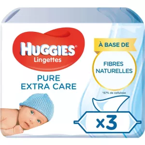 ممسحة الرعاية الإضافية النقية 3x56 - HUGGIES