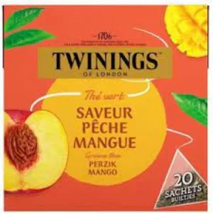 Chá verde sabor pêssego manga x20 32g - TWININGS