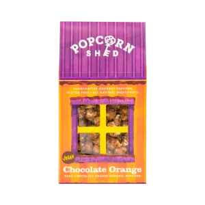 شوكولاتة البرتقال الفشار سقيفة 80g - Popcorn Shed