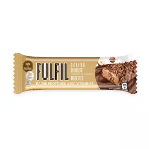Barra Proteica Com Vitaminas Chocolate Avelãs 55g - Fulfill