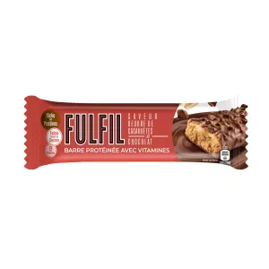 Proteinriegel mit Vitaminschokolade und Erdnussbutter 55 g – erfüllend
