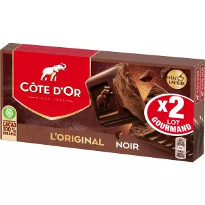 Dark Chocolate Bar 2x200g - Cote D'or