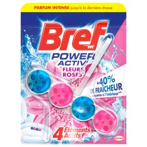 Bloc WC fleurs roses 50g - BREF WC