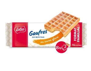 Waffles with fresh eggs and icing sugar 371g (8x2p) - LOTUS