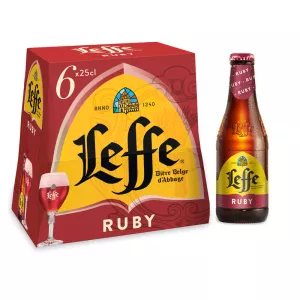 Cerveja Belga Ruby 6x25cl - Leffe