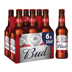 Birra bionda, 5°, 6x33cl - BUD