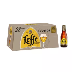 Cerveja loira, 6,6°, 28x25cl -LEFFE