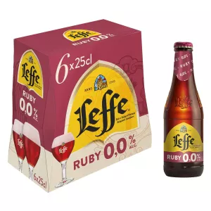 Ruby Alcohol Free Beer, 6x25cl - LEFFE