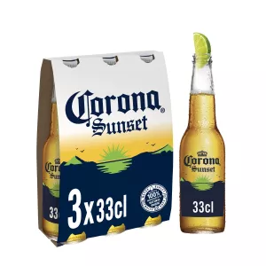 Sunset Lime and Cane Sugar Beer, 5,9°, 3x33cl - CORONA