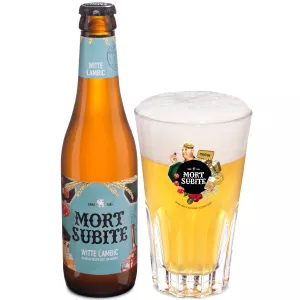 フレーバーホワイトビール、5.5°、33cl - MORT SUBITE