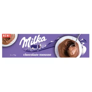 2x75g Mousse de Chocolate Milka