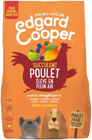 Alimento per cani adulti con pollo senza cereali 1 kg - Edgard Cooper