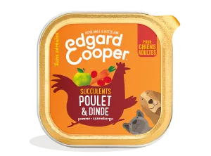 فطيرة الدجاج والديك الرومي للكلاب البالغة 100 جرام - Edgard Cooper