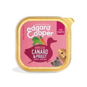 Paté Junior Dog Con Anatra, Pollo E Verdure Senza Cereali 300g - Edgard Cooper