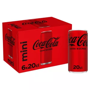 Soda Sans Sucres Mini 6x20cl - COCA-COLA