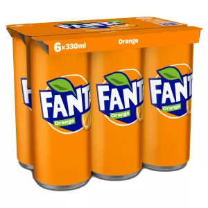 Оранжевая сода с натуральными ароматами 6x33cl - FANTA