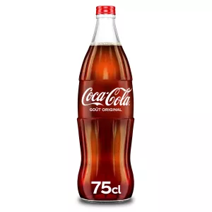 Ladha ya asili ya Soda katika glasi 75cl - COCA-COLA