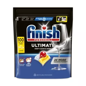 Capsules lave-vaisselle Powerball Ultimate tout en 1 citron x100 - FINISH