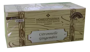 Herbal teas - Infusions Scent of the Islands range Lemongrass-ginger Box 20 Infusettes - HOMEOPHARMA