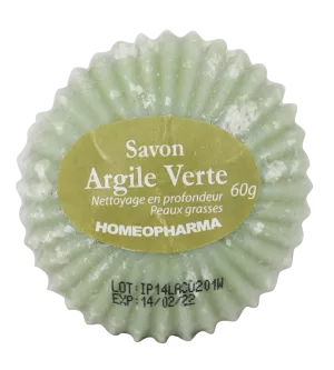 Savon Argile Verte 60 Grs - HOMEOPHARMA