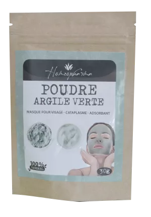 Argile Verte Poudre Pot 30 Gr - Homeopharma