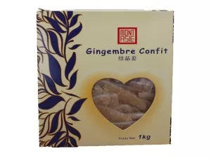 Candied Ginger Sliced ​​1kg - MONT ASIE