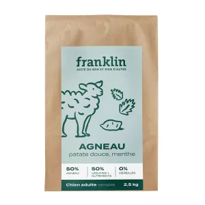 Crocchette di agnello, patate dolci e menta per cani - FRANKLIN