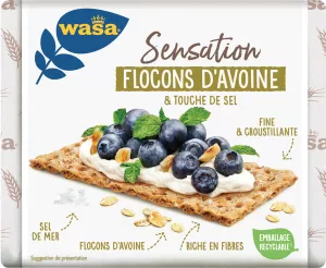 Sensation Crispy Toasts With Oat Flakes and Touch of Salt 265g - Wasa