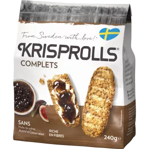 Volkoren Zweedse broodjes, 240 g - KRISPROLLS