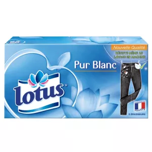 Pure white handkerchiefs x90 - LOTUS