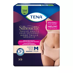 High wave silhouette panties Size M x9 - Tena