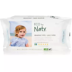 Lingettes bébé écologiques sans parfum  x56 - NATY