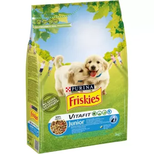 Hühnchen -Junior -Hund Kobble mit 3 kg Milch und Gemüse - FRISKIES