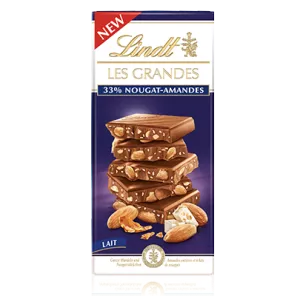 Les Grandes Latte Torrone-Mandorla Tavoletta 150 G - LINDT