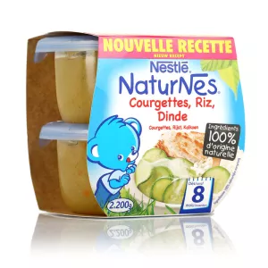 Naturnes Courget.riz Dinde 2x2
