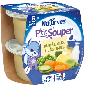 Пюре Горшочки с 7 овощами 8+ месяцев 2х200г - NESTLÉ