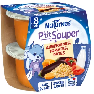 Aubergine/tomatoes/paste 8+ months 2x200g - NESTLE