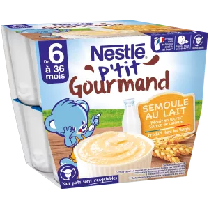 P'tit Gourmand 粗面粉 8x100g