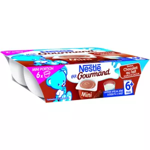 Dessert bébé saveur chocolat 6+ mois 6x60g - NESTLE