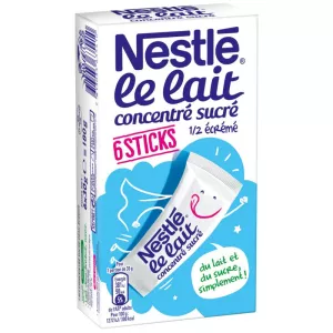 Gezoete gecondenseerde melk 1/2 magere 6 stokjes van 30g - NESTLE