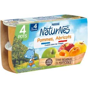 Naturnes Äpfel-Aprikosen 4x130