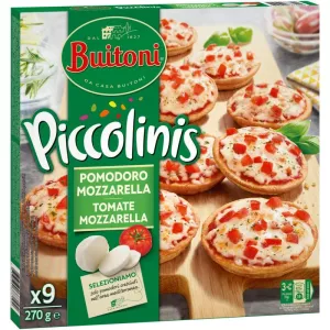 Pizza mini piccolinis cà chua & mozzarella 9x30g - BUITONI
